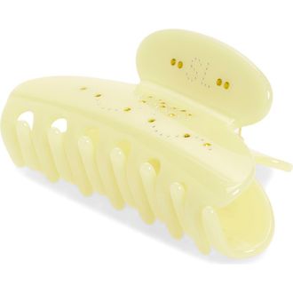 Sandy Liang Princess Crystal Embellished Claw Clip in Chartreuse at Nordstrom