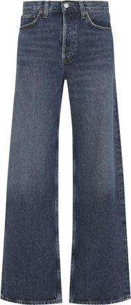 A Gold E Dames, Jeans, Blauw, Maat: W27 Katoen