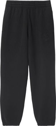 Burberry Equestrian Knight cotton jogging pants - men - Cotton - L - Black