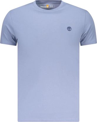 Timberland Slim-fit T-shirt met korte mouwen - Heren - T-shirts - Blauw - M - Katoen - Tops