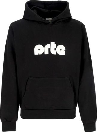 Arte Zwarte Lichtgewicht Logo Hoodie Sweatshirt - Heren - Hoodies - Zwart - XL - Katoen - Hoodies & sweatvesten