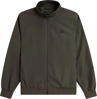Fred Perry Brentham Zip-through - Heren - Vesten met rits - Groen - M - Hoodies & sweatvesten