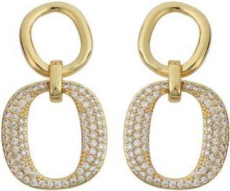 Panacea Crystal Link Drop Earrings in Gold at Nordstrom Rack