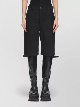 Rick Owens wool knee-length shorts