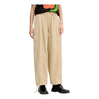 Kenzo Broeken, Dames, Beige, S, Wide Broeken