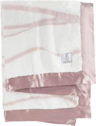 Little Giraffe Luxe Ribbon Baby Blanket in Dusty Pink at Nordstrom