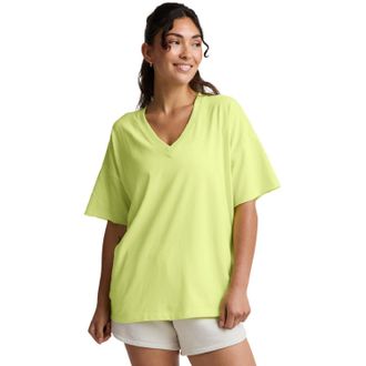 Beyond Yoga Womens Better Than Ever Oversize V-Neck Shirt Green XS