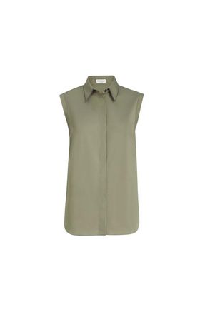 Brunello Cucinelli Stretch poplin shirt in Green at Nordstrom, Size Xx-Small Eu