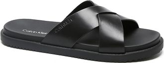 Calvin Klein Mens Mens Lusako Sandal - Black - 10