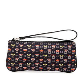 Fendi Tweedehands Canvas Monster Clutch