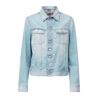 Maison Margiela Split Back Denim Jacket - Dames - Jassen - Blauw - Maat: 2XS Denim