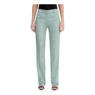 Simona Corsellini Dames, Broeken, Groen, Maat: S Viscose