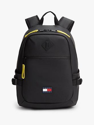 Tommy Hilfiger Rubberised Logo Double Zip Backpack