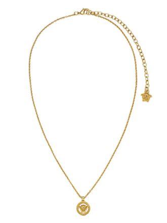 Versace Golden Logo Pendant Necklace
