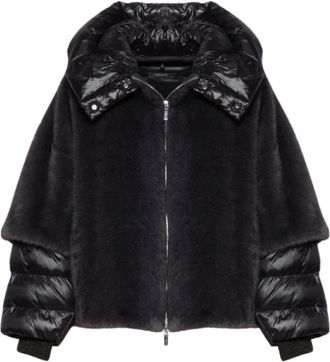 Gimos Oversized bomberjack van imitatiebont - Dames - Jassen - Grijs - Maat: 2XS