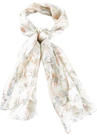 Bonprix Schal BONPRIX, Damen, hellsand, hellschilf, Seide, Modet&uuml;cher Schal, aus reiner Seide, klassischer Stil, leichtes Material