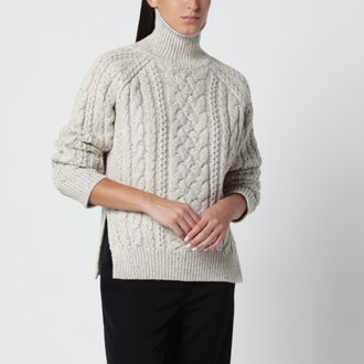 Toteme Dolcevita a trecce ecru in lana