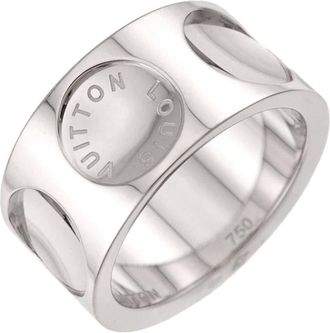 Louis Vuitton White Gold (18K) Band Ring (Pre-Owned)