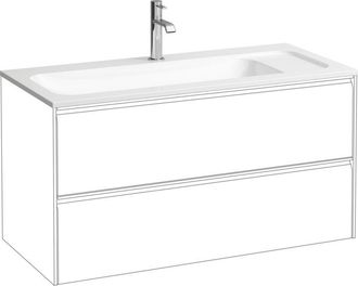 Laufen Laufen - Meda Mueble Lavamanos Slim, 975x445mm, Para H421692