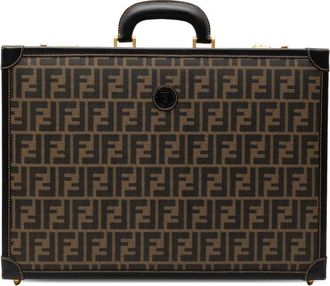 Fendi Pre-owned Fendi Zucca Coated Canvas Trunk Travel Bag Ladies X2AO0LQBKU8E5FON