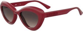 Moschino Zonnebrillen - Dames - Zonnebrillen - Rood - 55 MM - Accessoires