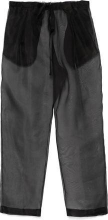Khaite Pantaloni in seta - Nero