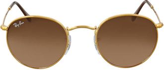 Ray-Ban Round Metal Pink/Brown Gradient Unisex Sunglasses RB3447 9001A5 47