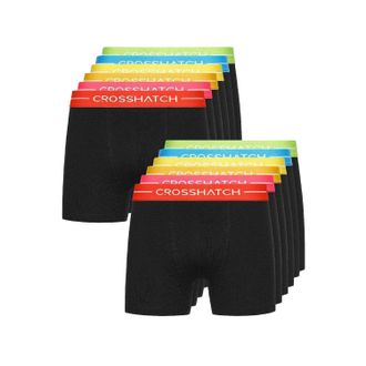 Crosshatch Heren Boxershort Katoenmix (Zwart)