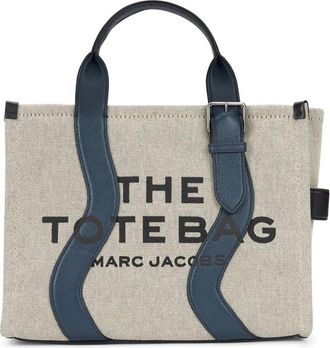 Marc Jacobs Wavy Canvas Medium Tote Bag - Dames - Shoppers - Beige - ONE Size - Tassen