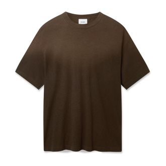 Axel Arigato Tops, Heren, Bruin, L, Katoen, Bubble Reverse T-Shirt
