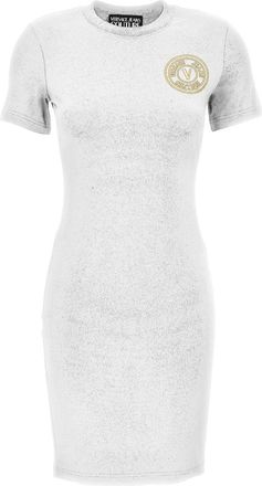 Versace Jeans Couture Jurken - Dames - Casual kleedjes - Wit - 2XS - Kleedjes