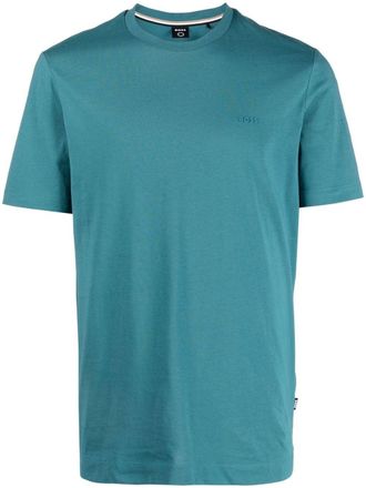 BOSS logo-embroidered T-shirt - men - Cotton - S - Green