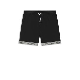 HUGO BOSS Mesh swim shorts with jacquard logo tape