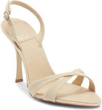Jeffrey Campbell Marielle Slingback Sandal in Beige Canvas at Nordstrom, Size 9.5