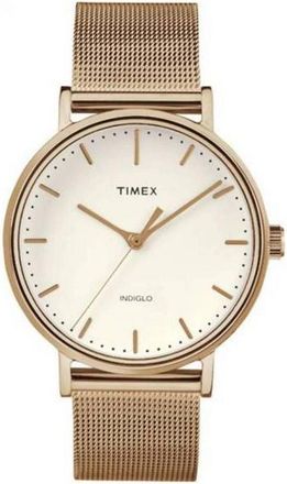 Timex Fairfield Gold-Tone Mesh Ladies Watch