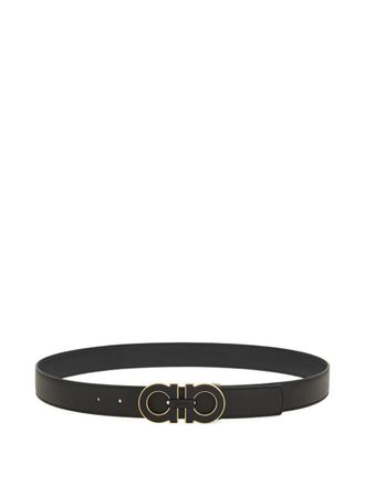 Ferragamo Reversible And Adjustable Double Gancini Belt Accessories