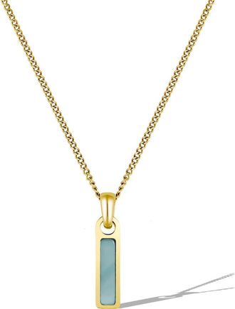 Vincero Mens Birthstone Pendant Necklace in Gold - March at Nordstrom