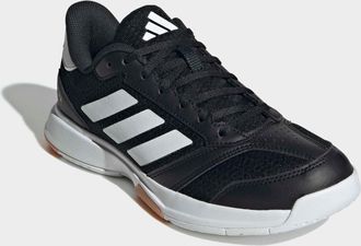 adidas Hallenschuh ADIDAS PERFORMANCE LIGRA 8 INDOOR, Damen, Gr. 38,5, schwarz-weiss (core schwarz, ftwr wei&szlig;, ftwr wei&szlig;), Synthetik, Textil, Schuhe Hallensc