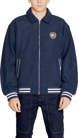 Tommy Hilfiger Mens Corduroy Zipup Jacket - Dark Blue Cotton - Size X-Large