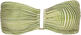 Lenny Niemeyer Rita geometric-print bandeau top - Green