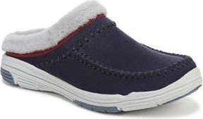 Ryk&auml; Arrow Faux Fur Trim Mule in Academy Blue at Nordstrom Rack, Size 7