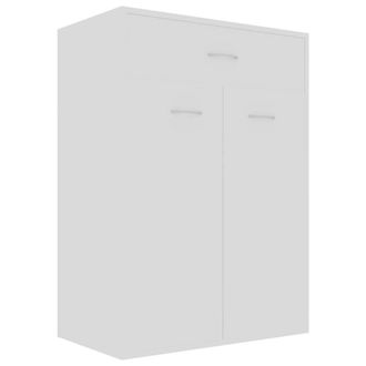 Berkfield Home Shoe Cabinet White 60x35x84 cm Engineered Wood | Size: 60 x 35 x 84 cm