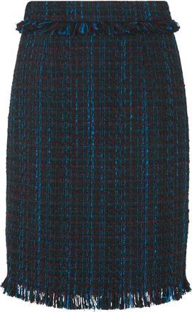 L.k. Bennett Womens JOSIE skirt, Blue Multi - Size 8 UK