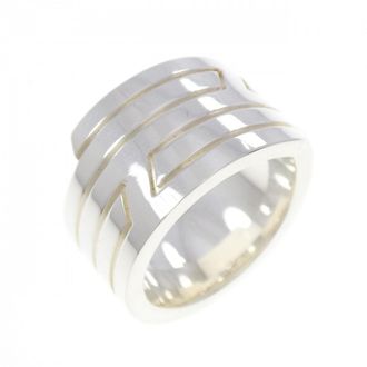 Herm&egrave;s Silver 925 Band Ring (Pre-Owned)