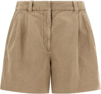 Brunello Cucinelli Mujer, Pantalones cortos, Beige, Talla: L