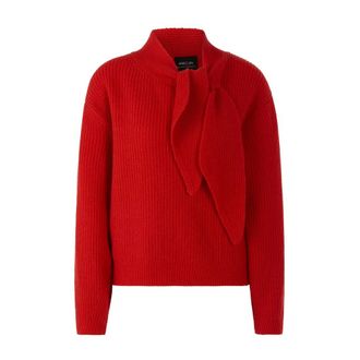 Marc Cain Truien & Vesten, Dames, Rood, M, Wol, Ronde hals gebreid