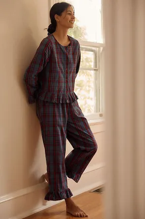 TBCo 100% Cotton Plaid Pajama Set