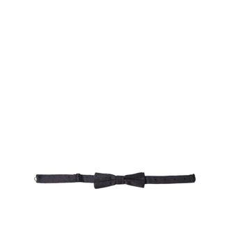 Dolce & Gabbana Bow Ties, male, Blue, ONE SIZE, Silk Polka Dot Bow Tie