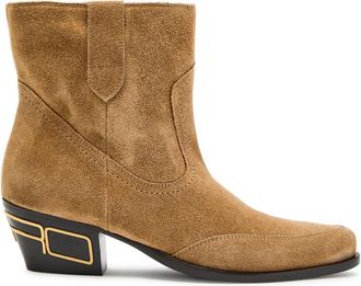 Etro Texan Suede Ankle Boots - Brown - 38 (IT38 / UK5)