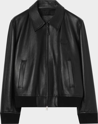 Burberry Men & apos;s Bloomsbury EKD Full-Zip Leather Jacket